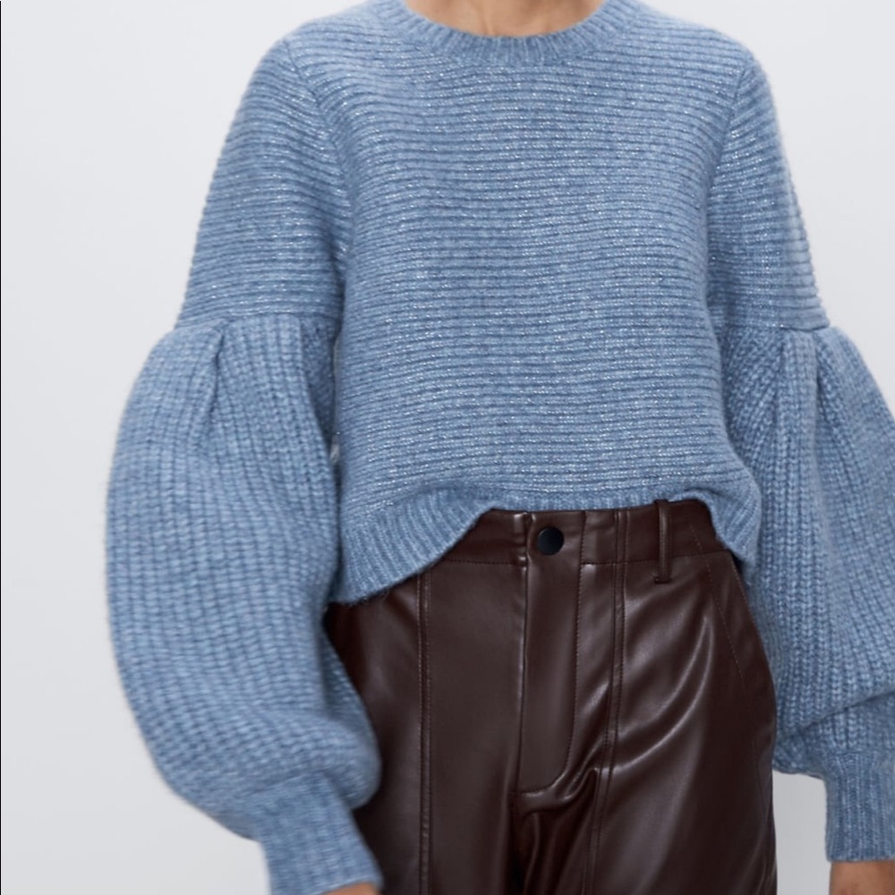 ⚡️MOVING SALE ⚡️Zara wool blend balloon sleeve sweater ⚡️MOVING SALE ⚡️ - Picture 5 of 10